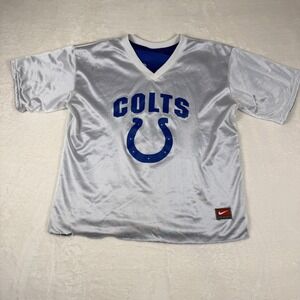 Vtg Indianapolis Colts NFL Flag Football Reversible Jersey Sega Sports Mens‎ L